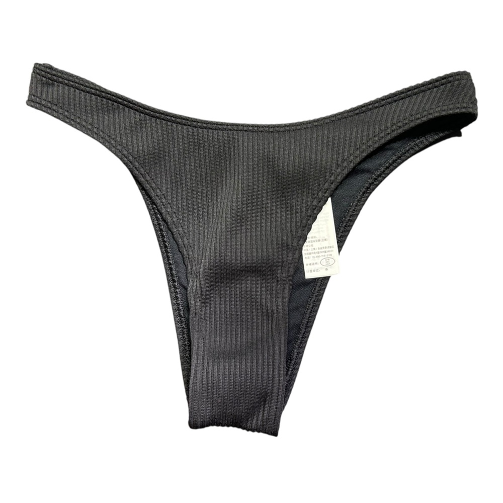 HOLLISTER textured high cut high leg very cheeky bikini swim bottoms size XS NWT